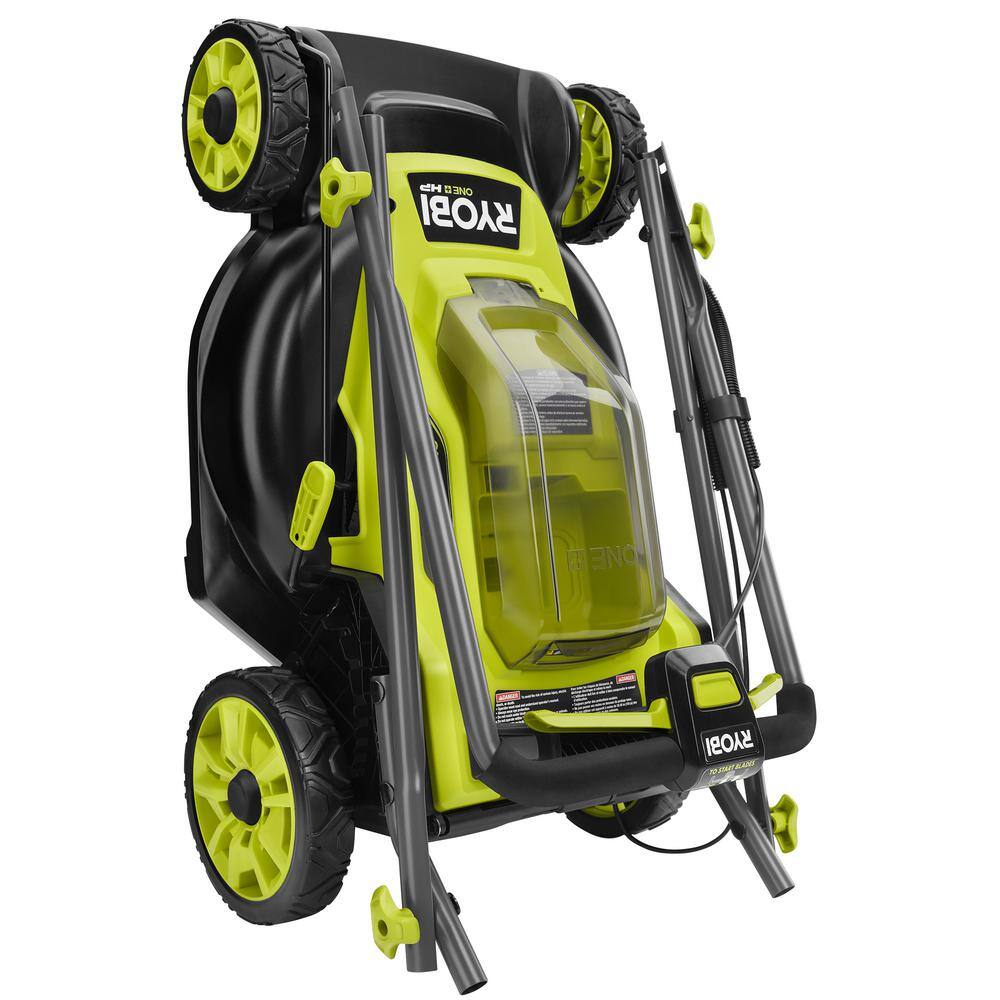 RYOBI ONE+ HP 18V Brushless 16 in. Cordless Battery Walk Behind Push Lawn Mower (Tool Only) P1109BTL