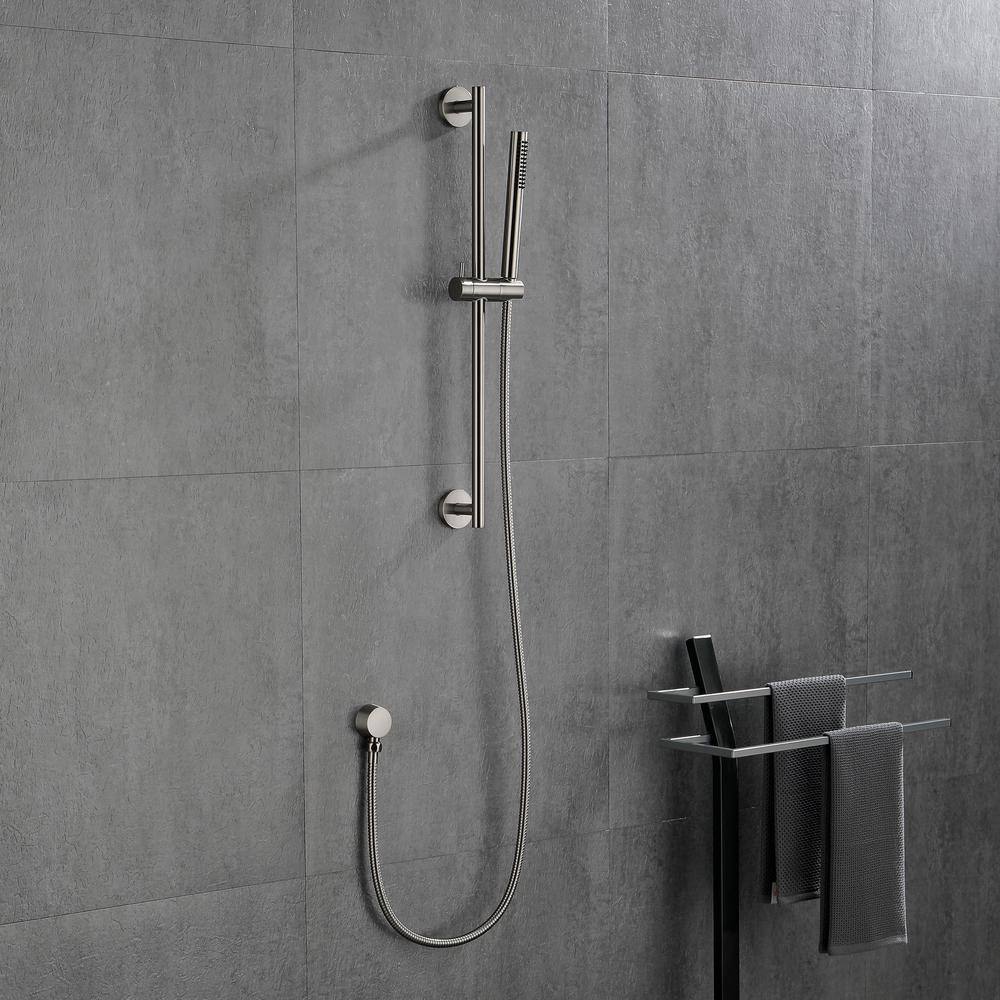 Utopia 4niture Krisha 1-Spray Eco-Performance Handheld Shower with Slide Bar in Brushed Nickel HATH3003NS