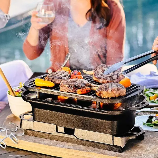 Lodge Sportsman's Pro Cast Iron Grill