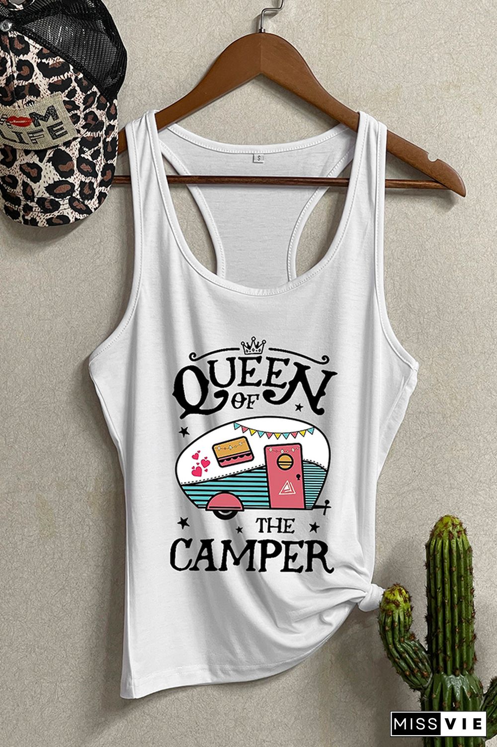 Queen of the Camper Sleeveless Tank Top Wholesale