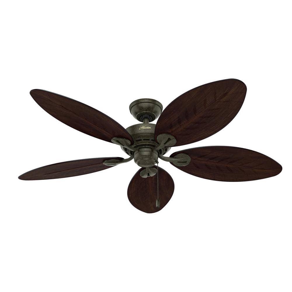 Hunter Bayview 54 in IndoorOutdoor Provencal Gold Ceiling Fan