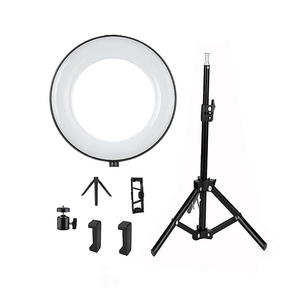 6 Inch Mini Selfie Beauty Ring Light Photography Lamp 3 Lighting Modes Dimmable Usb Powered With 50cm Light Stand + Desktop Tripod + Phone Holder Brac