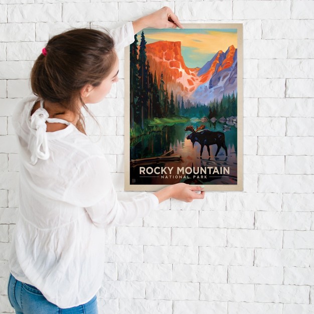 Americanflat Vintage Landscape Rocky Mountain By Anderson Design Group Poster Art Print