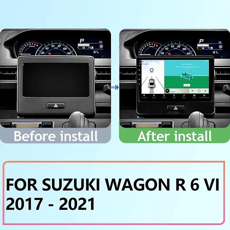 Android 12 Carplay Car Radio for Suzuki Wagon R 6 VI 2017 - 2021 Multimedia Player 2 Din GPS 4G DVD