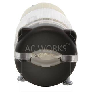 AC WORKS 15 Amp 125-Volt NEMA 5-15R 3-Prong Household Female Connector With Power Indicator AS515RL