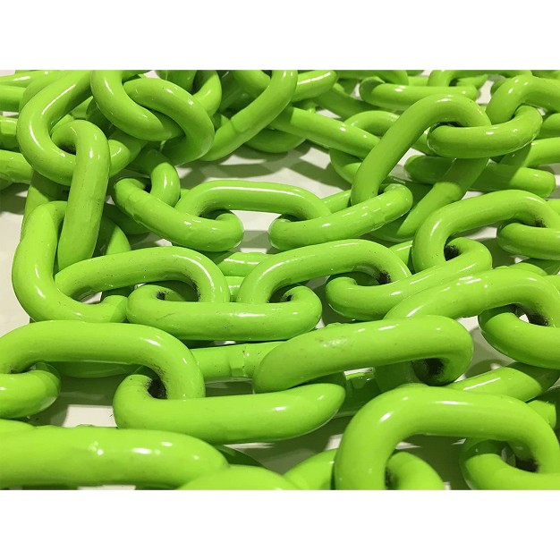 Timber Tuff 5 16 Inch X 14 Foot Multipurpose Grade 43 Log Chain With 2 Hooks For Logging Towing Atv x27 s And More Lime Green