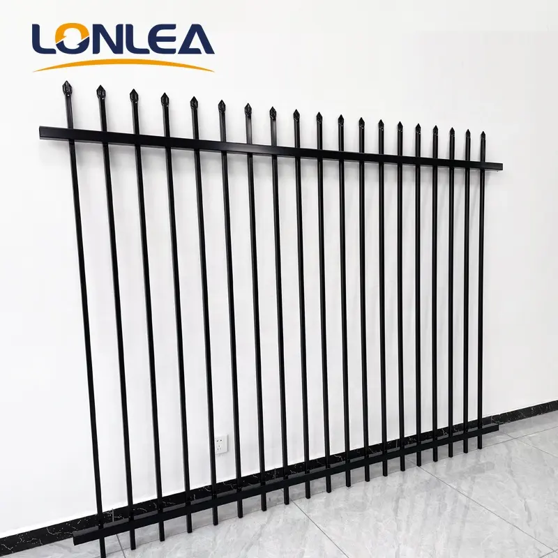 Wholesale Galvanized Metal Fence Panels Residential Steel Wrought Iron Fencing