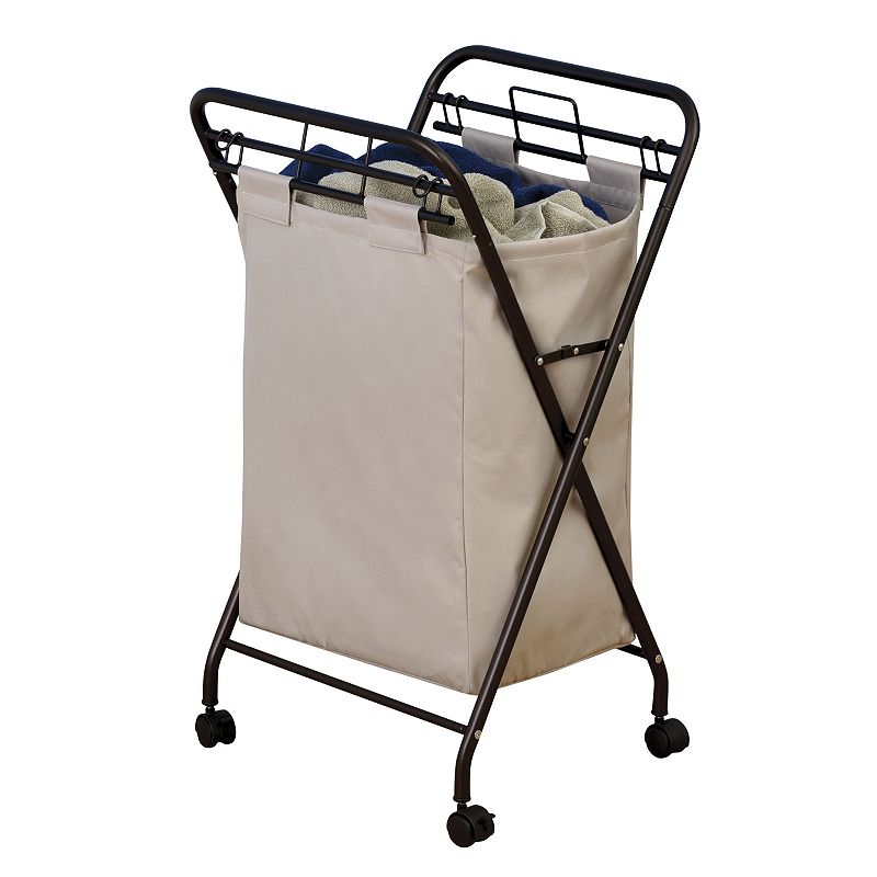 Household Essentials Rolling Laundry Hamper