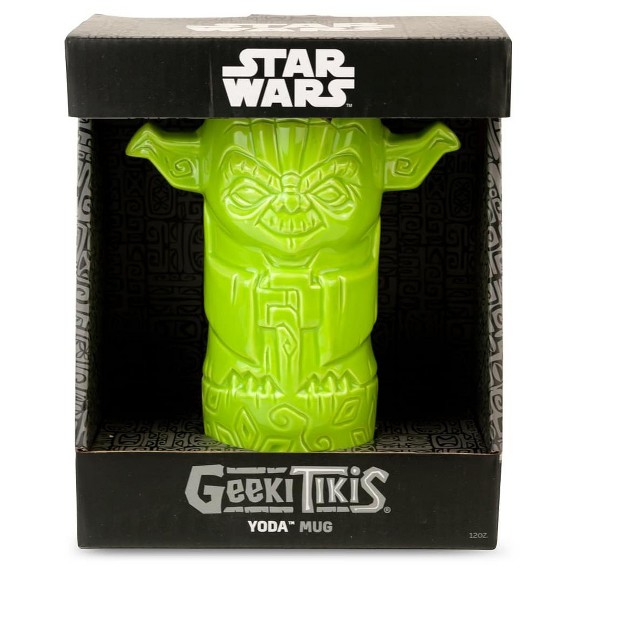 Beeline Creative Geeki Tikis Star Wars Master Yoda Mug Ceramic Tiki Style Cup Holds 12 Ounces