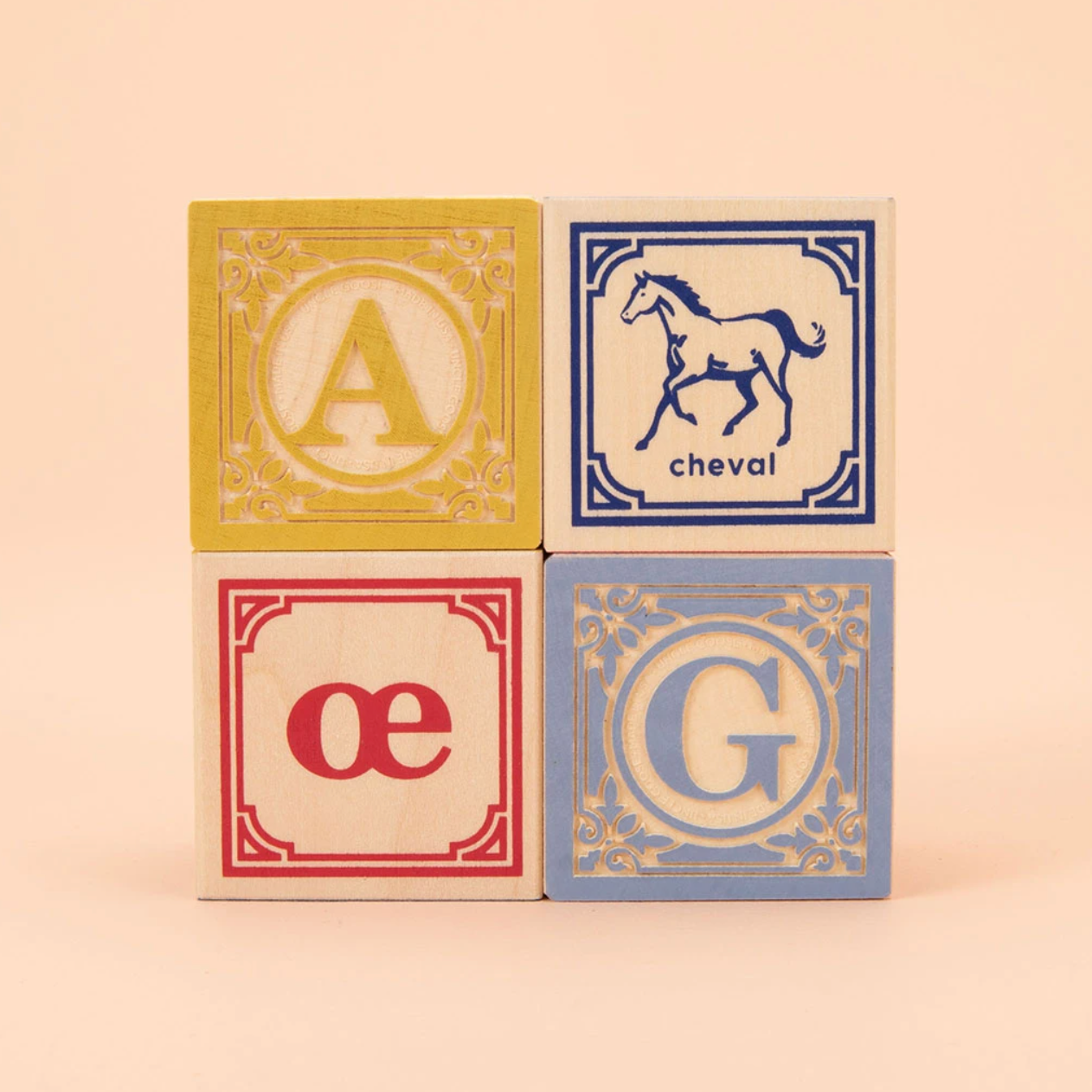 French Wooden ABC Blocks by Uncle Goose