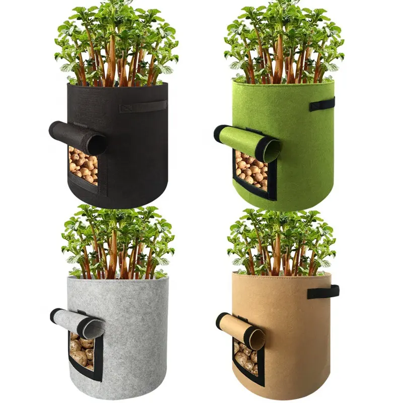 2023 hot selling plant pot for gardening supplies felt potato grow bag