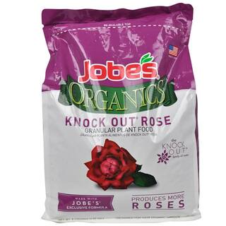 Jobe's Organics 8 lbs. Organic Knock-Out Rose Plant Food Fertilizer with BioZome OMRI Listed 09428