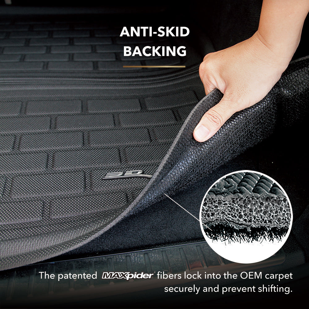 3D MAXpider Custom Fit KAGU Cargo Liner (BLACK) for TESLA MODEL 3 2020-2022 - Cargo Liner