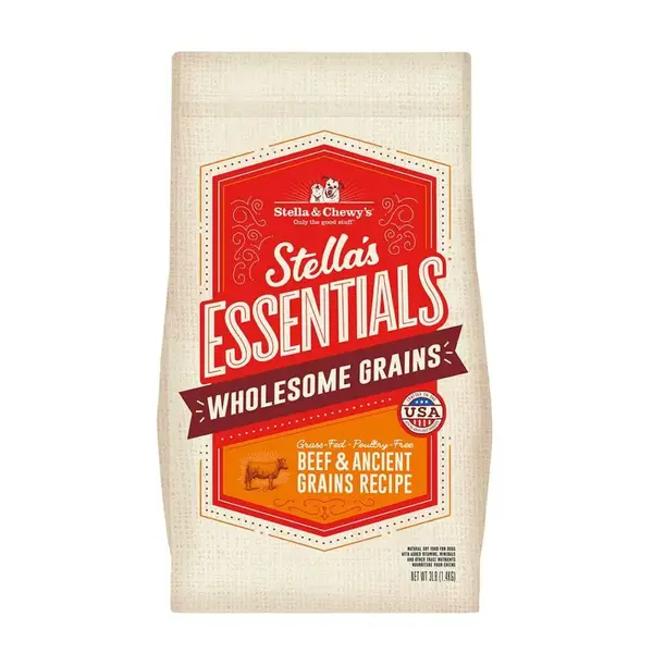 Stella and Chewy's 3 lb Essentials Grass-Fed Beef and Ancient Grain Dry Dog Food