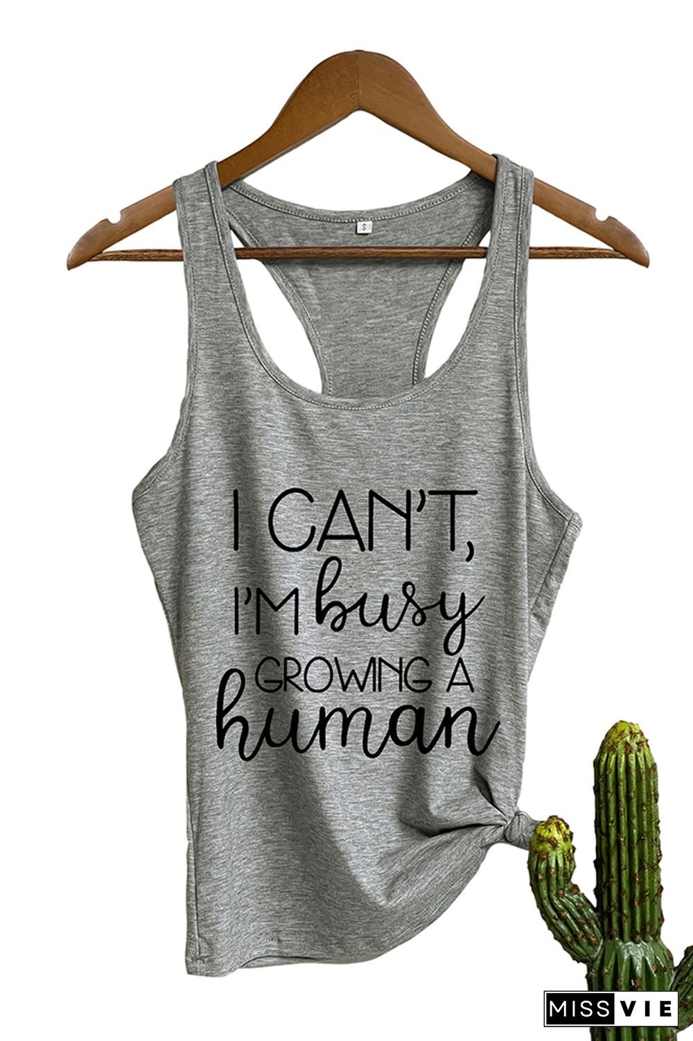 I Can't Busy Growing A Human Shirt | Funny Pregnancy, Cute Maternity Sleeveless Tank Top Wholesale