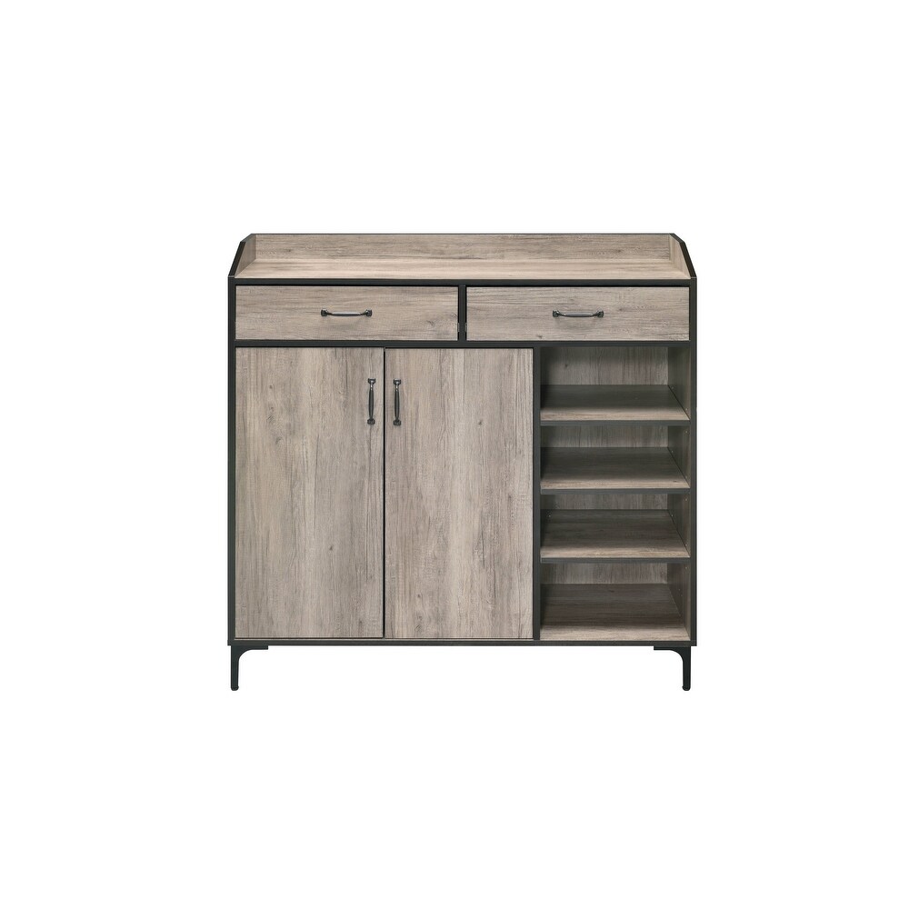 ACME Pavati Cabinet in Rustic Gray Oak