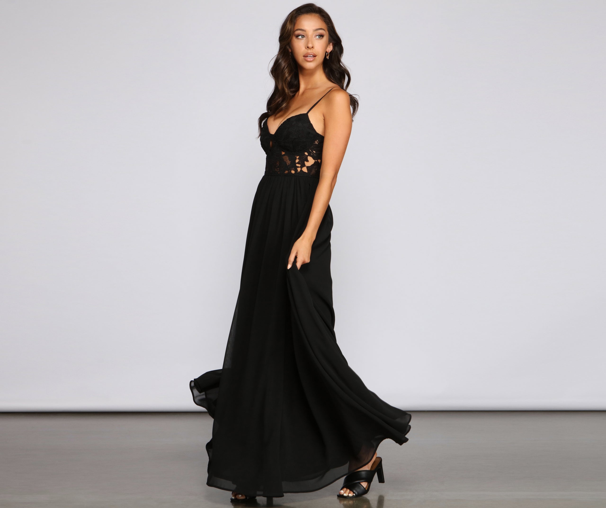 Maia Formal Embroidered A-Line Dress