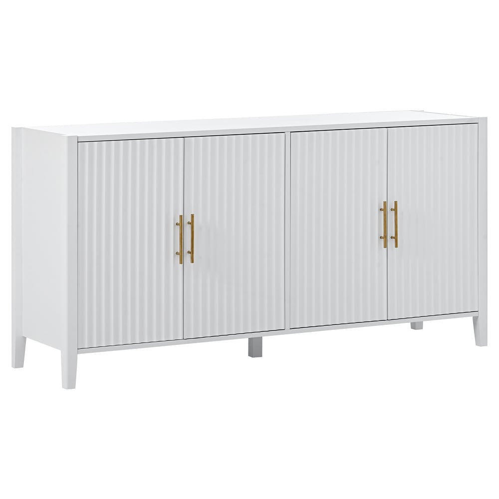 Accent Storage Cabinet Sideboard with Metal Handles