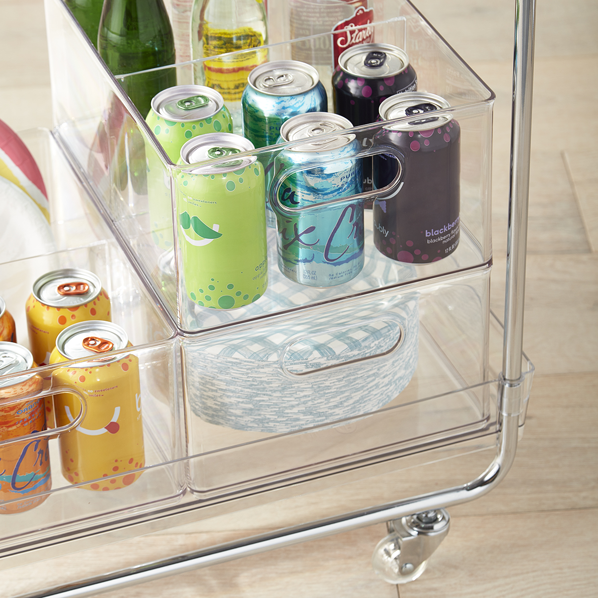 The Home Edit Clear Rolling Cart