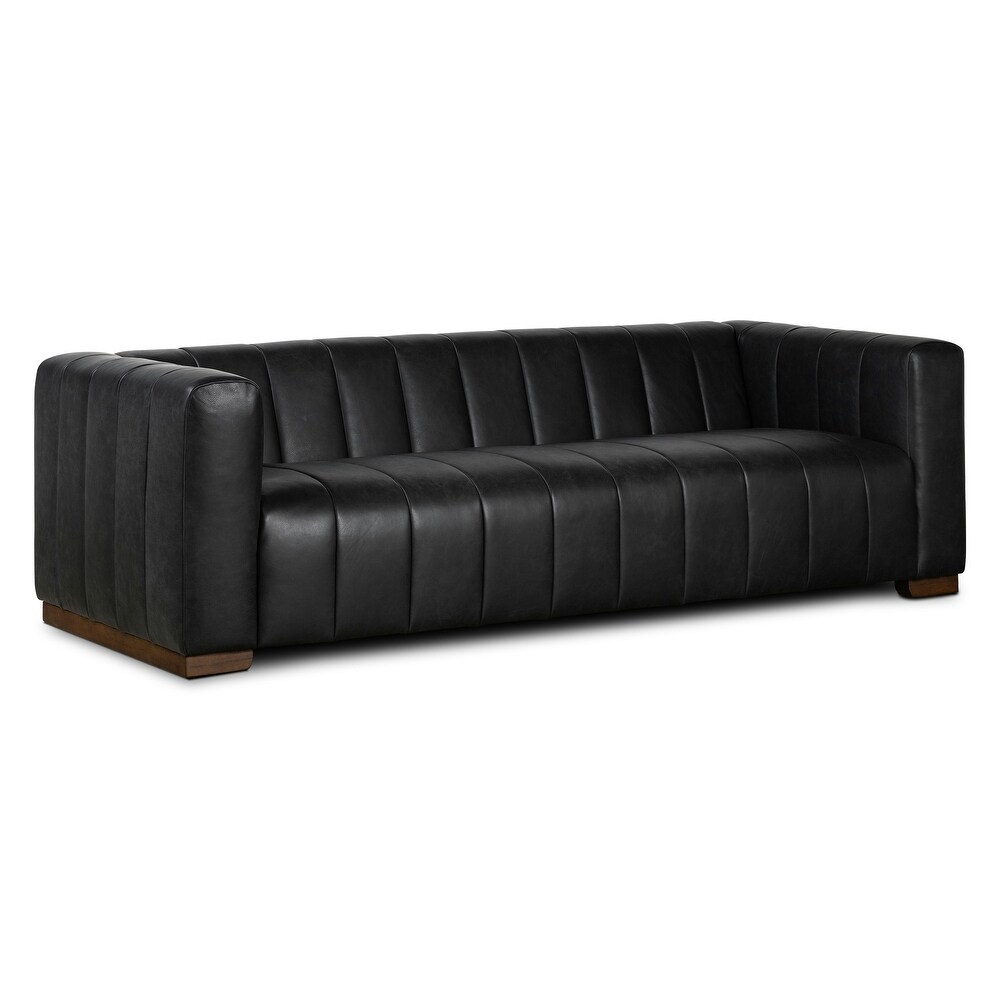 Poly and Bark Canale Sofa   Genuine Italian Leather