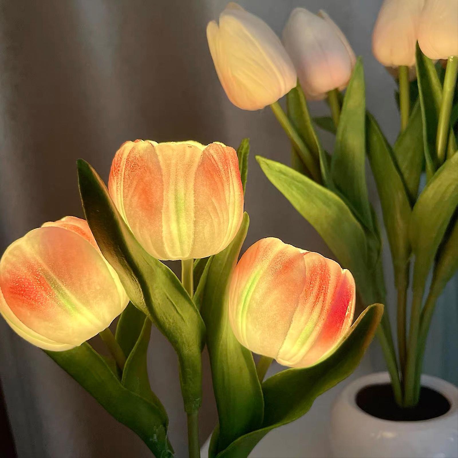 100% New Tulip Lamp Lights New，table Lamp Desk Lamp Led   Tulip Night Light For Home