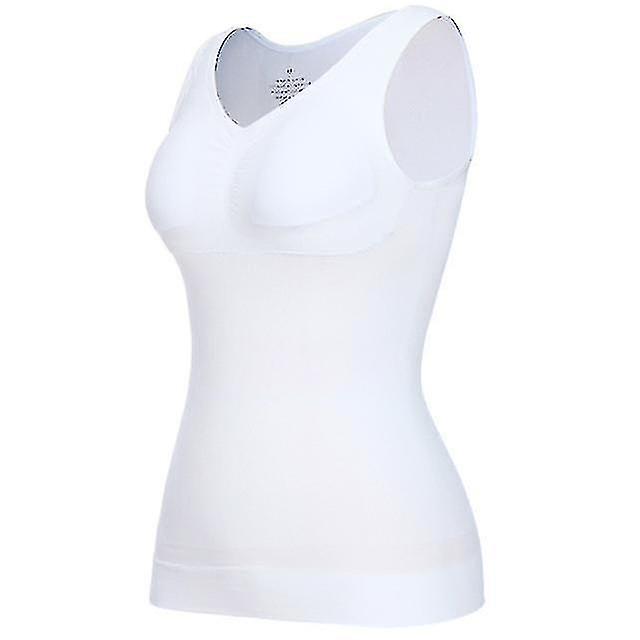 Women Control Vest Cami Seamless Shapewear Tops Slimming Tummy Control Camisole Cami Padded