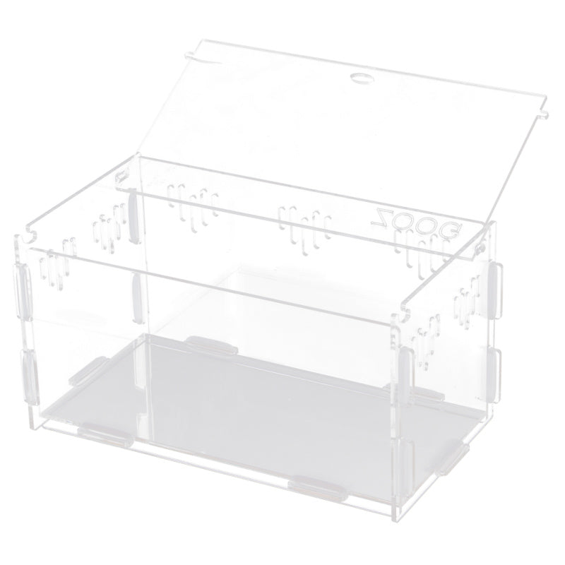 Aquatic Reptile Breeding Box Transport Case Feeding Hatching Cage Tank - 21.8x12x11cm