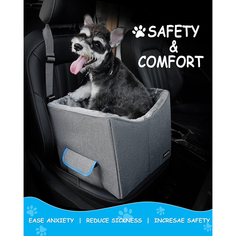 Lookout Car Booster Seat for Small Dogs， Pet Booster Seat， Elevated Dog Booster Seat， Lookout Car Booster Seat for Small Dogs up to 25 lbs.