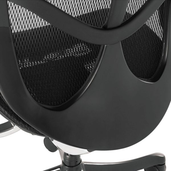 Alera EQ Series Ergonomic Multifunction Mid-Back Mesh Chair， Supports Up to 250 lb， Black