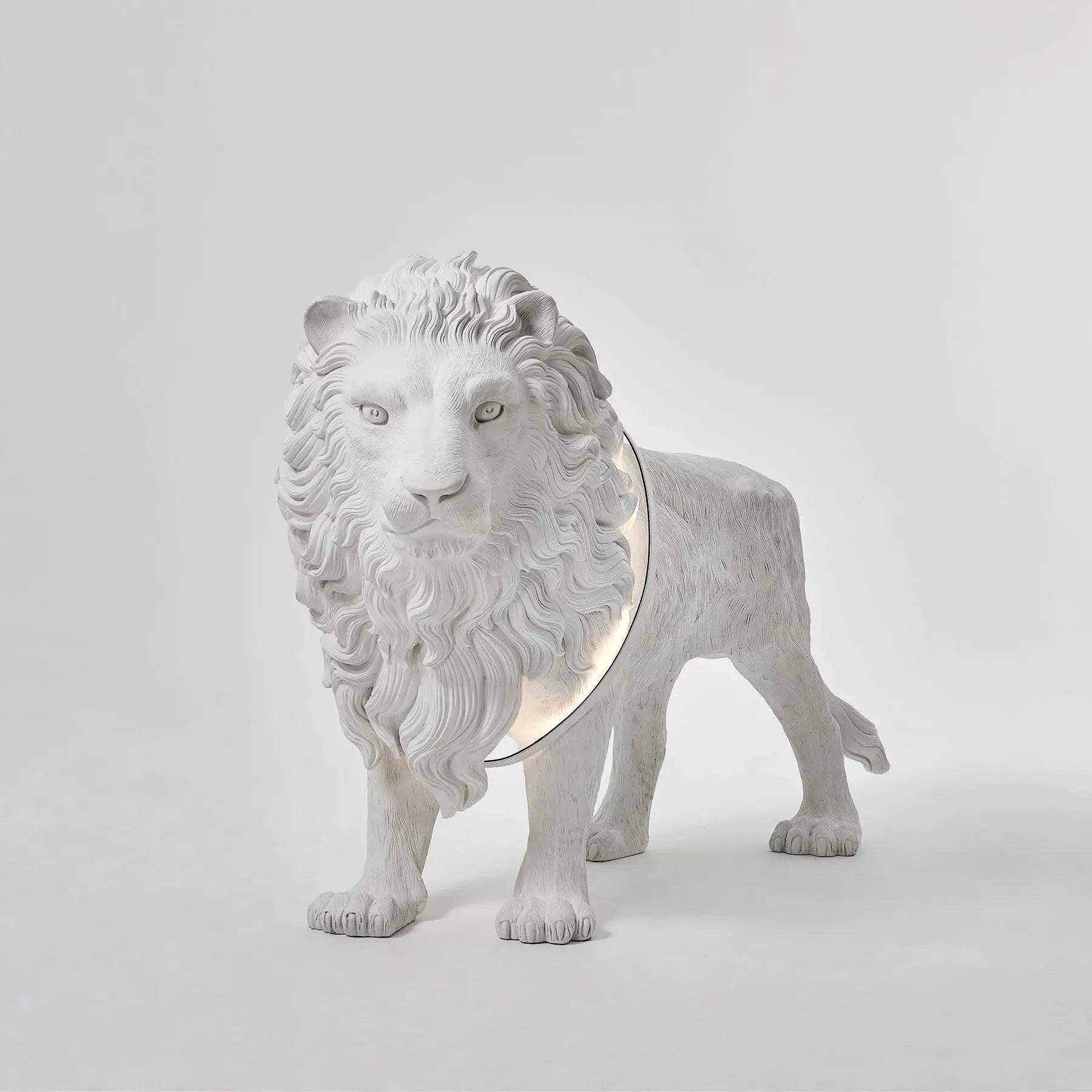 Leo Lion Sculpture Floor Lamp