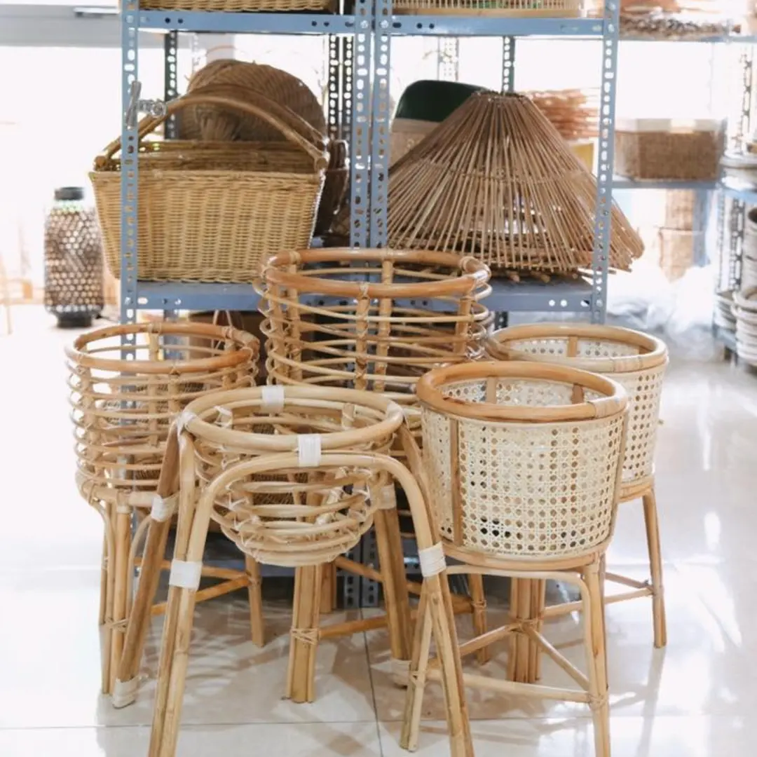 High Quality and Cheap Price Natural Handmade Eco friendly Rattan Planter for Home garden Garden supplies