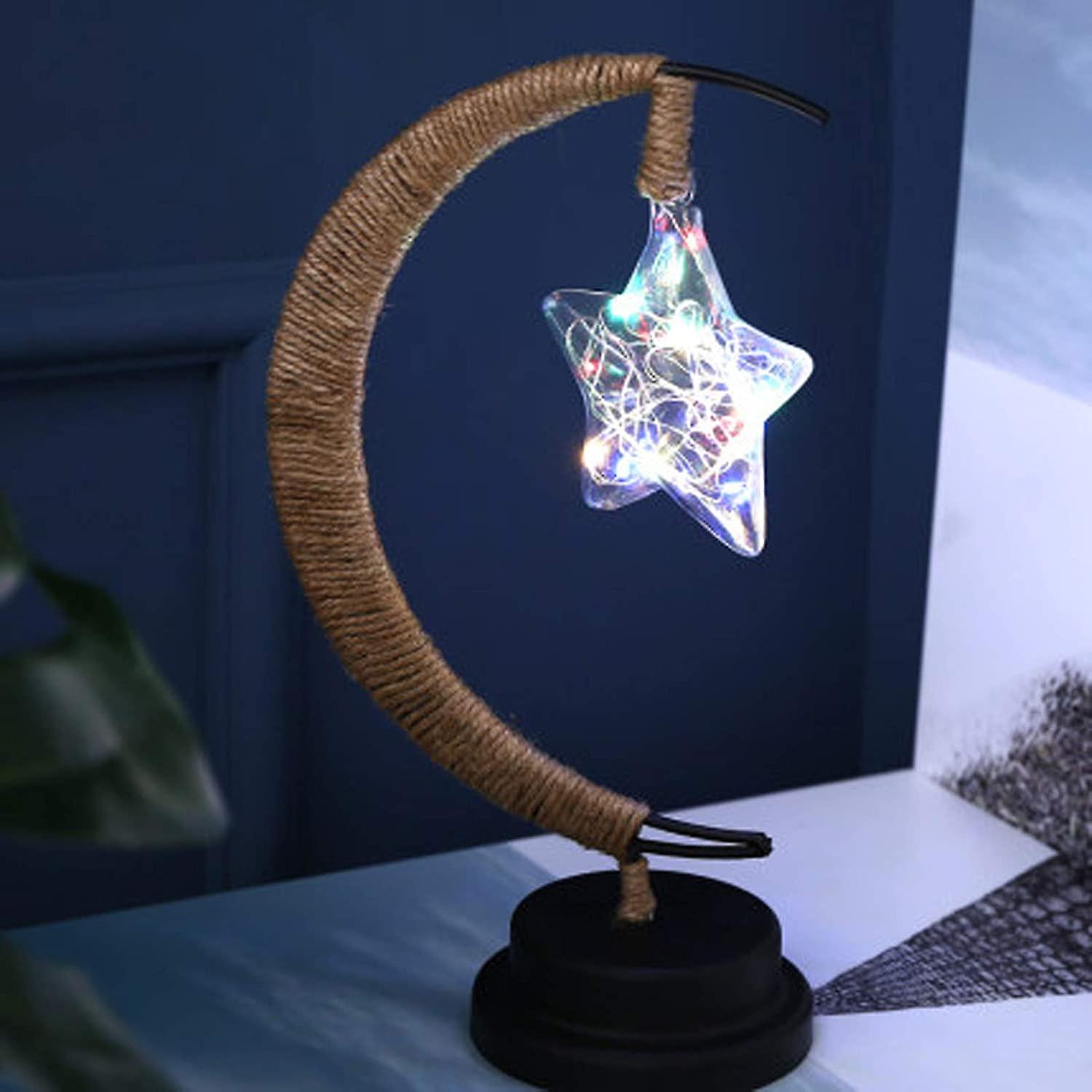 2022 Enchanted Lunar Lamp， Twinkling Tree Moon Lamp Magic Galaxy Led Lamp， Kids Moon Night Light Desk Lamp Room Home Decorations For Holiday (d)