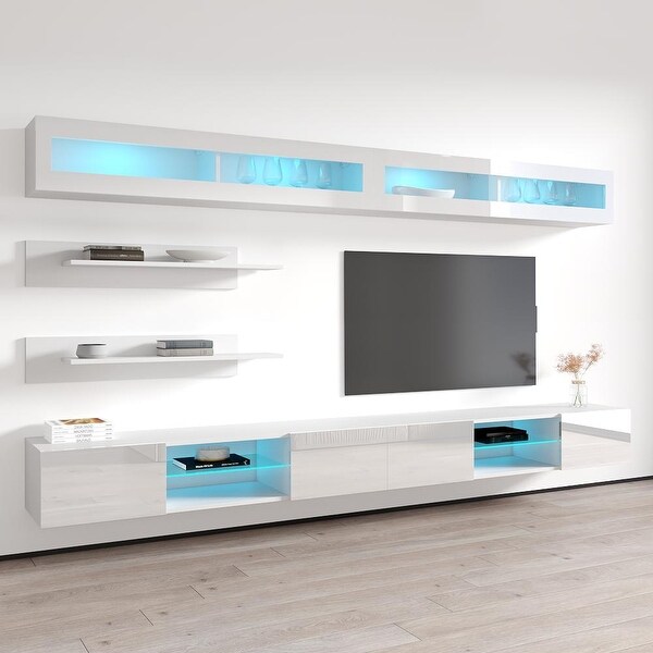 Fly I2 33TV Wall Mounted Floating Modern Entertainment Center