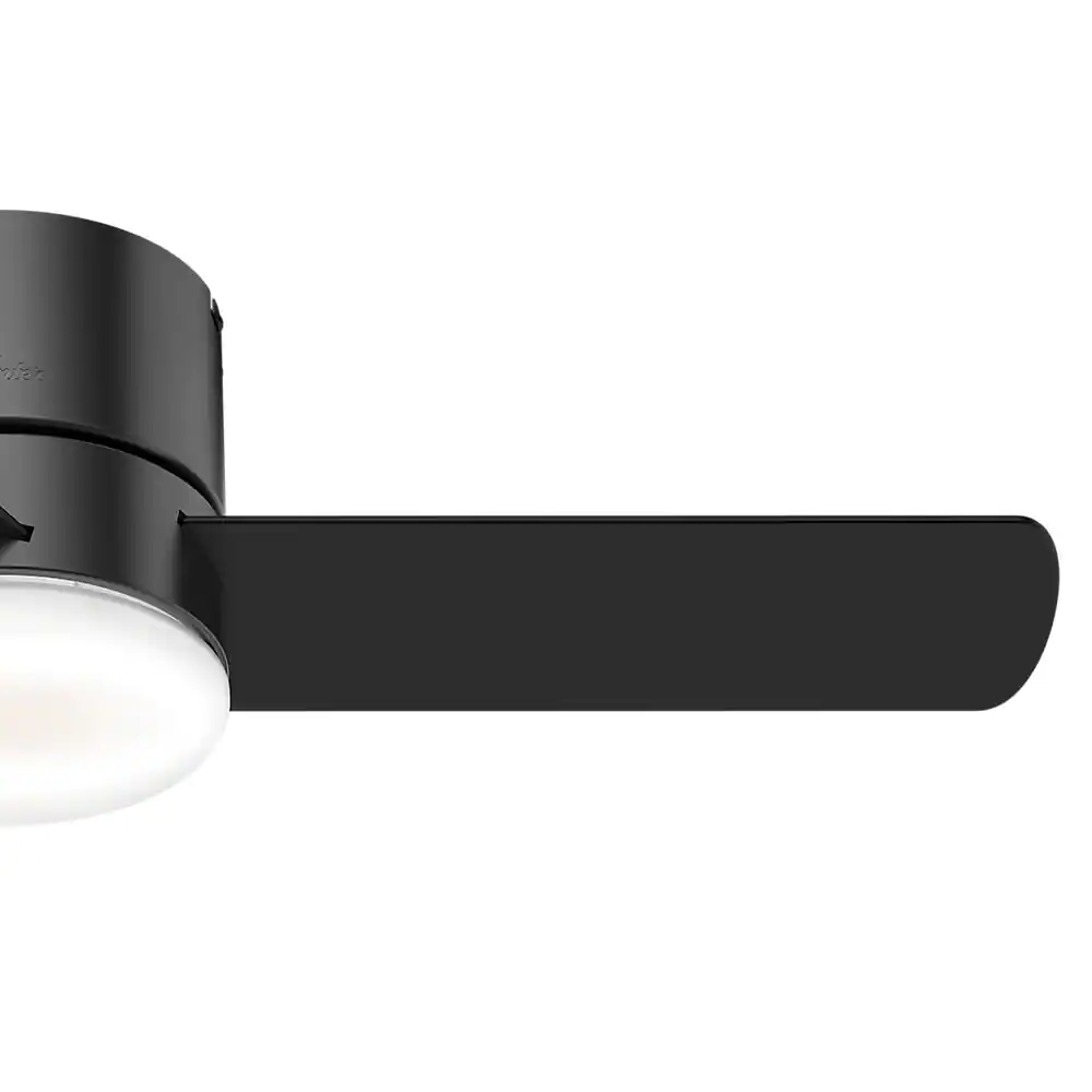 Minimus 44 in. Low Profile Integrated LED Indoor Matte Black Ceiling Fan Light