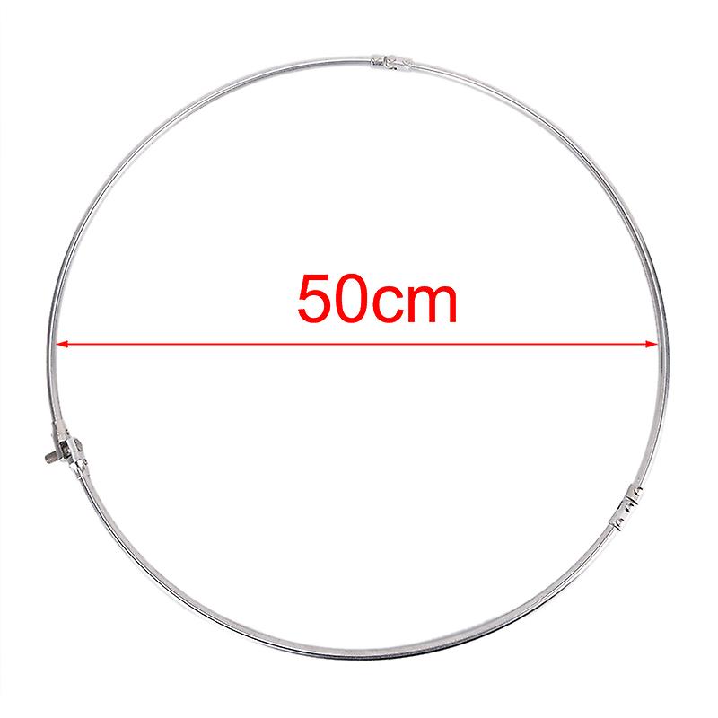 Born Pretty 35/40/45/50cm Sizes Fishing Net Head Stainless Steel Fishing Folding Net Brail Head Round Dipnet Tackle Accessory Hot