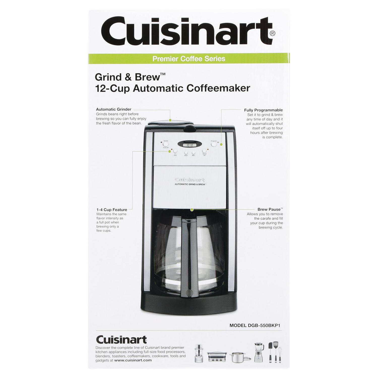 Cuisinart Grind and Brewa c 12 Cup Automatic Coffeemaker Silver  Crowdfused