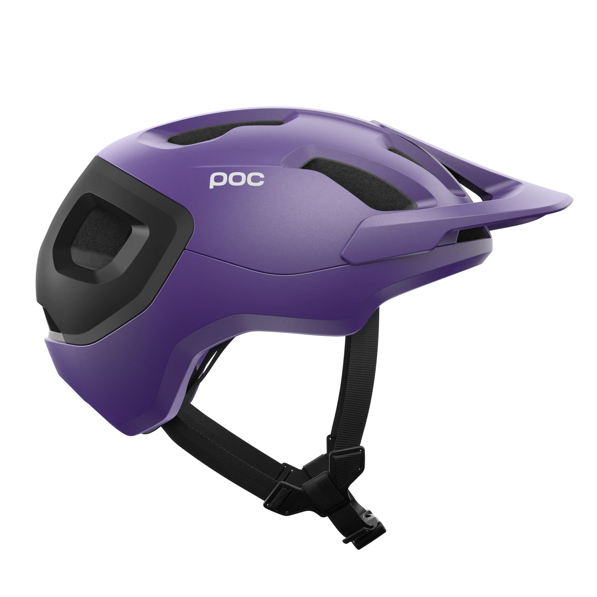 POC Axion Race MIPS MTB Helmet - Sapphire Purple-Uranium Black Metallic-Matt