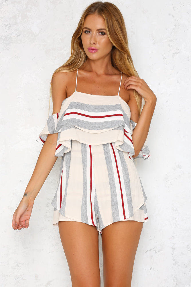 Lounge Town Romper Beige