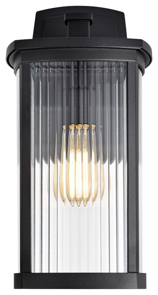 CHLOE Lighting EVIE Transitional 1 Light Textured Black Outdoor Wall Sconce   Transitional   Outdoor Wall Lights And Sconces   by CHLOE Lighting  Inc.  Houzz