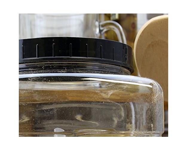 Cornucopia Brands Square Gallon Size Clear Plastic Canisters 2pk 4qt Jar Grip Containers W Plastic Scoops Bpa free