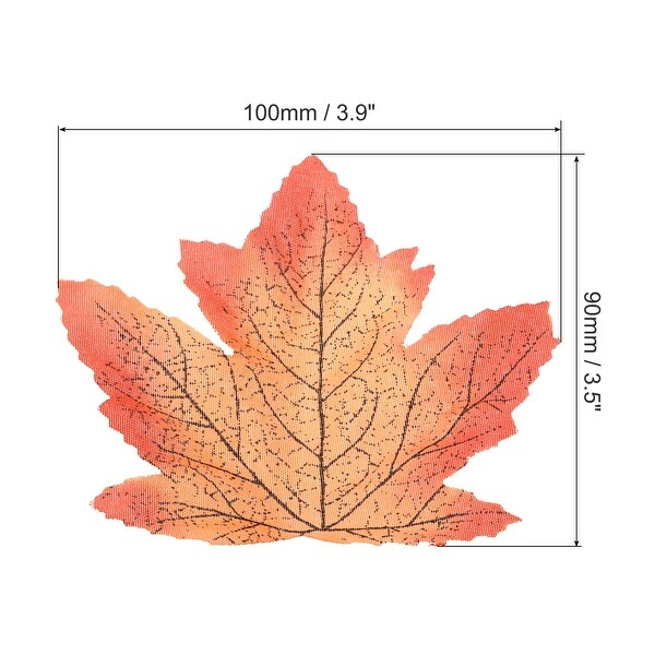 Fake Fall Leaves，200 Pack Artificial Maple Leaves