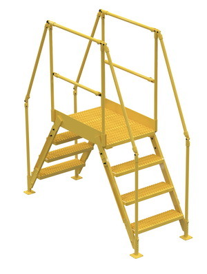 Vestil COL 4 36 14 cross over ladder 4 step 38 h 1...