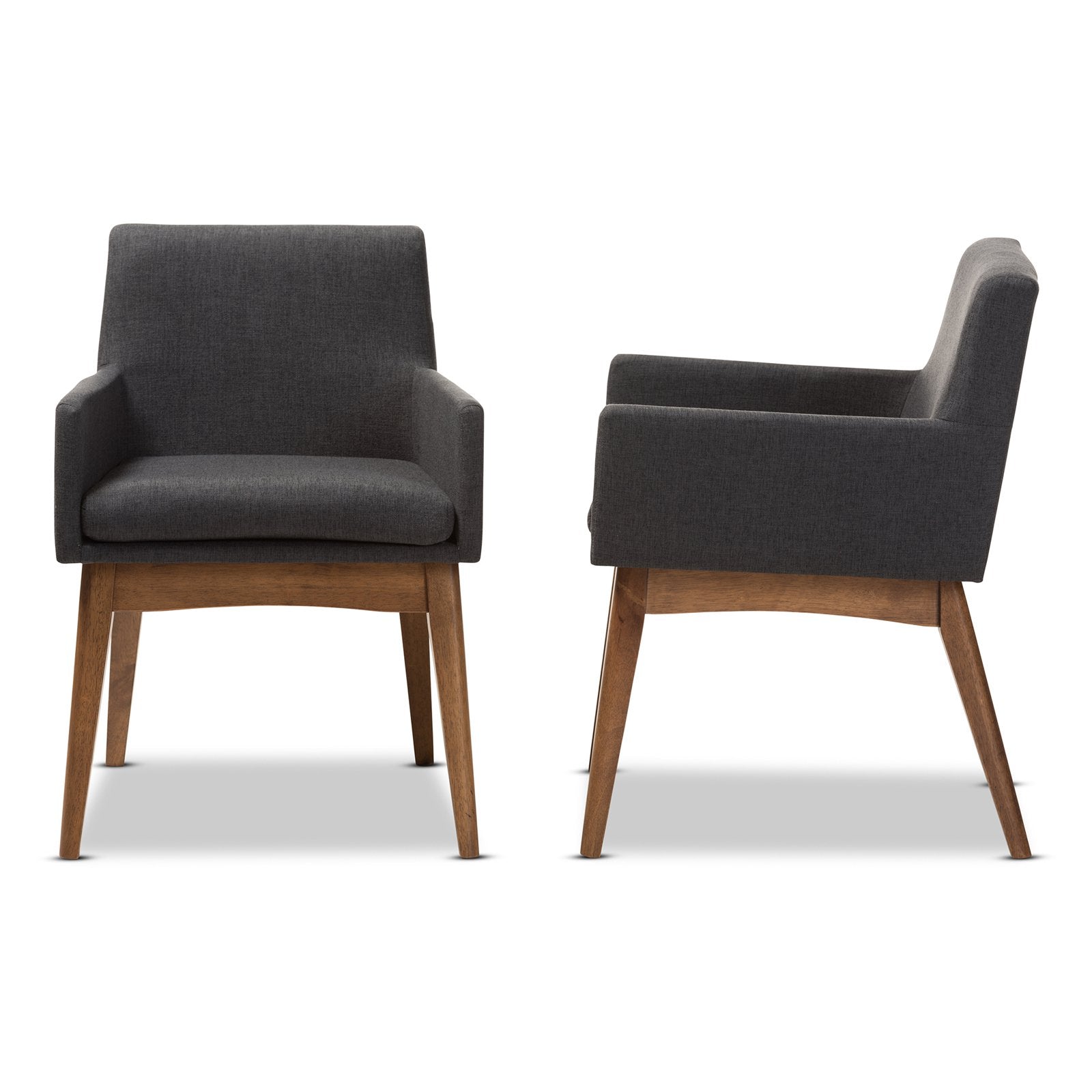 Baxton Studio Nexus Fabric Dining Armchair - Set of 2