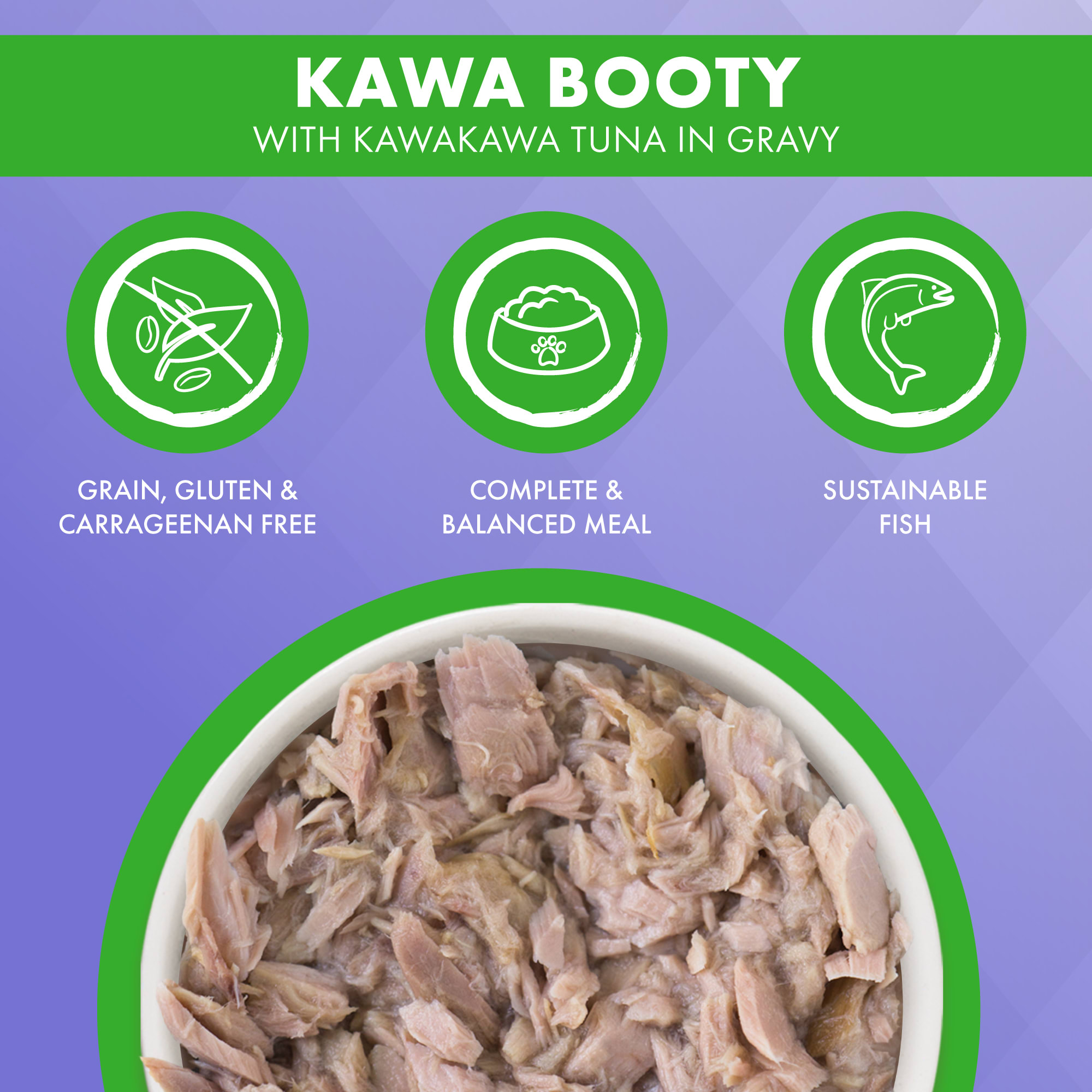 TRULUXE Kawa Booty with Kawakawa Tuna in Gravy Wet Cat Food， 6 oz.， Case of 24