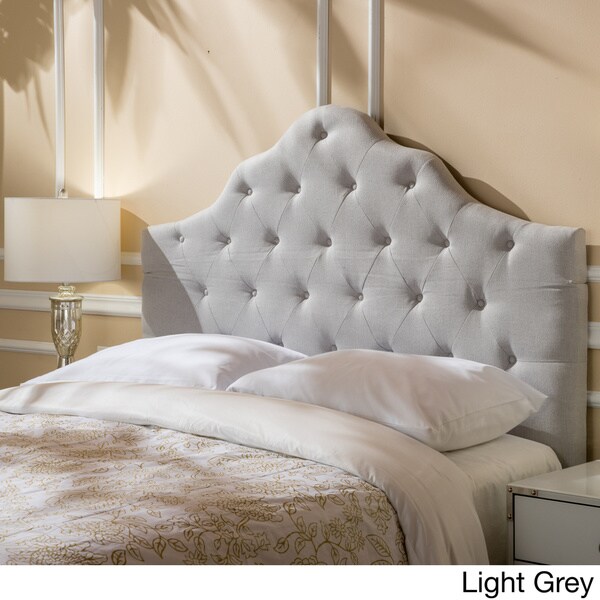 Marlen Adjustable Full/ Queen Tufted Fabric Headboard by Christopher Knight Home - - 12186817