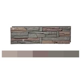 GenStone Stacked Stone Keystone 12 in. x 42 in. Faux Stone Siding Panel G2SSKHP