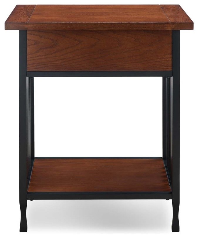 Leick Ironcraft 1 Drawer Nightstand in Mission Oak   Craftsman   Side Tables And End Tables   by Global Discount Store LLC  Houzz