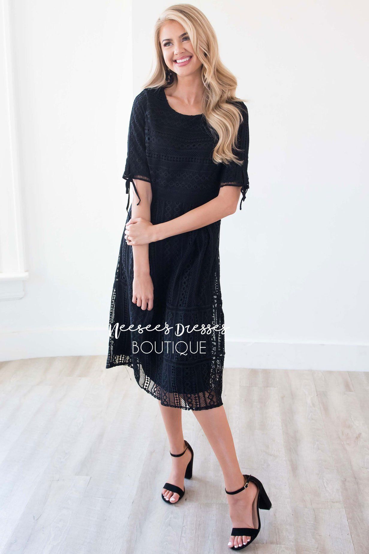 The Alyce Black Lace Dress