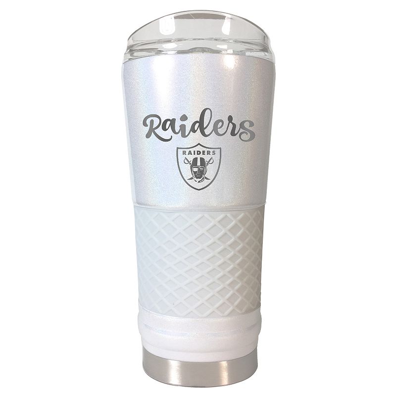 Oakland Raiders 24 oz Opal Finish Vacuum Insulated NFL Draft Tumbler