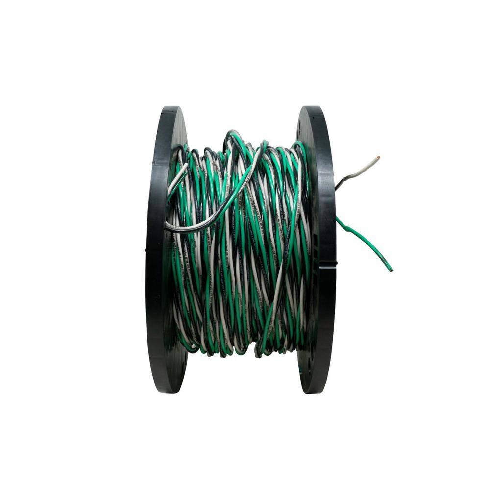 Southwire 15 ft. 123 BlackWhiteGreen Solid CU THHN Tri-Wire 59318202